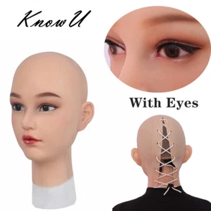 Silikon-Kopfbedeckungen weibliches Make-Up mit Augen mit Pupille für Cosplay - Picture 1 of 20