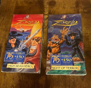 Zorro - WB - VHS (x2) Sealed In Package!!! - Foto 1 di 4