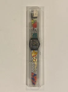 NEW NWT 1993 SWATCH Watch BIG ENUFF GB151 With Case & Paperwork RARE MINT Pin Up - Picture 1 of 21