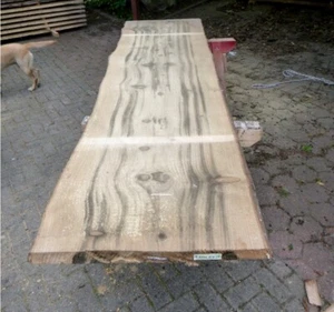 Douglasie Holz Sichtschutz Bohlen Brett Drechselholz Epoxidharz Bank,260x63x4,5 - Bild 1 von 4