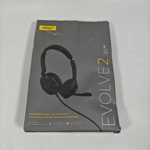 Jabra Evolve2 30 SE Stereo Headset USB-C Noise-Cancelling with Boom - Black - Picture 1 of 9