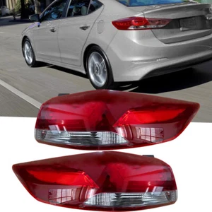 Rear 2pcs Outer Tail Brake Stop Light Lamp Fit For Hyundai Elantra 2017-2018 q - Picture 1 of 7