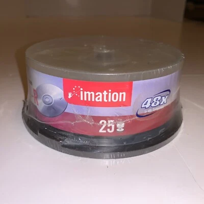 IMATION CD-R 25 Pack 700mb 80min 1-48x Compatible BRAND NEW SEALED - Image 1 of 2