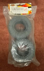 SCHUMACHER U6503X VEE 4 BLUE TRUCK RACING TIRES RARE RC TRUCK CAR PART WHEELS - Picture 1 of 1