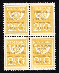 Stamps Netherlands, Scott # 244 Mint NH block of 4 - Picture 1 of 1