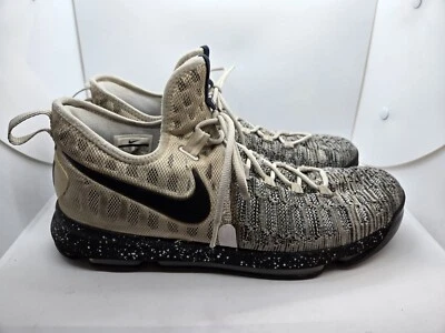 Nike KD 9 Zoom Oreo Shoes Men's 14 White Black Basketball Court Flyknit Sneakers - Image 1 of 4