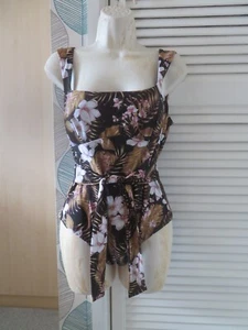 Rip Curl Brown mix swim suit - fit 12/14?? sorry unable to work out the size :-/ - Picture 1 of 11
