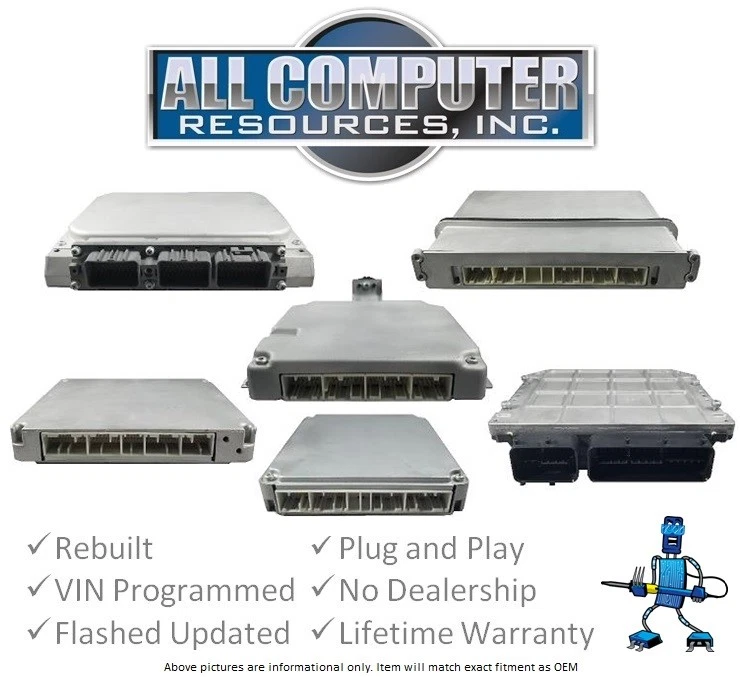 2007 Toyota Corolla ECU ECM PCM Engine Computer - P/N 89661-02R10 - Plug & Play - Image 1 of 1