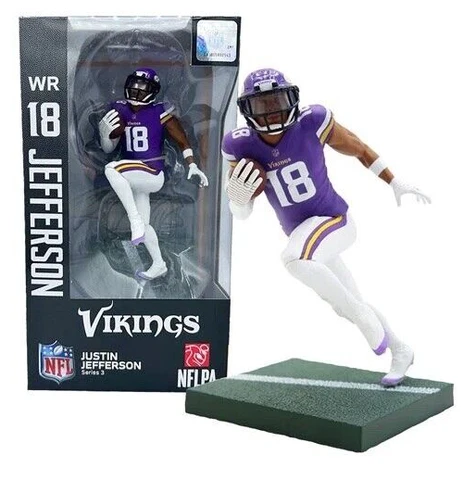 Justin Jefferson Minnesota Vikings Series 3 Unsigned Imports Dragon 7" Figure Cover