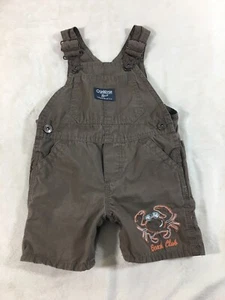 OSHKOSH BGOSH BRAUNER LATZOVERALL SHORTS JUNGEN GRÖSSE 9 Monate gebraucht, in einwandfreiem Zustand - Bild 1 von 3