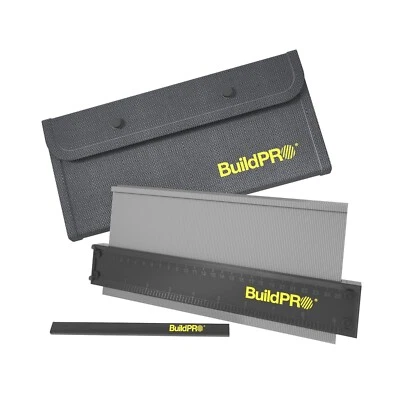 BuildPRO Contour Gauge 10” with Metal Lock – Includes Carry Bag & Pencil - Image 1 of 4