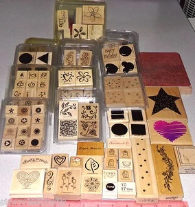 Stempelsets 12 Muschelbox Sets +28 verschiedene Einzeln gebraucht siehe Bilder Stampin Up +mehr - Bild 1 von 10
