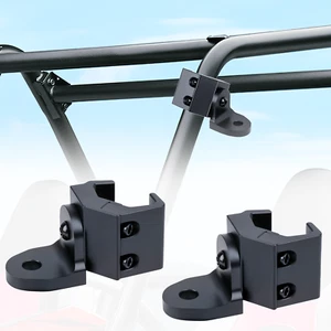 2X UTV Flag Whip Light Pro-Fit Cage Mount Bracket Fit for Polaris Ranger Can Am - Picture 1 of 6