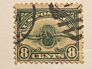 US Stamp Sc C4, 8c Propeller & Radiator, Used F/VF CV$15.00 (503U10-1) - Picture 1 of 1