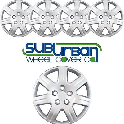 2006-2011 年本田思域风格 452-16S 16 英寸银色替换轮毂盖 45216S 套装/4 — 第 1/4 张图片