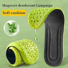 1Pair Sport Insoles for Men Women Wormwood Deodorant Soft Sole Shoes Pad Breatha