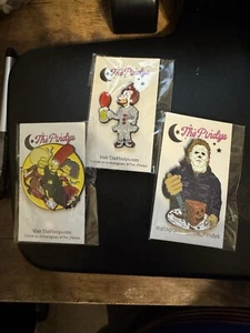 3 Pins From The Pindy’s - Michael Myers, Hocus Pocus, Pennywise Simpson - Picture 1 of 4