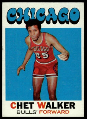 1971-72 Topps #66b Chet Walker Bulls - Image 1 of 2