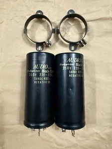 2 pezzi condensatori Rubycon Black Gate S 220uF-220MFD 350V sovratensione 400VDC #1 - Foto 1 di 6