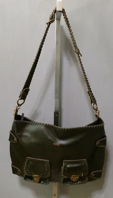 Matt & Nat Montreal large brown PVC messenger bag with dual handles - UNISEX - Image 1 of 4