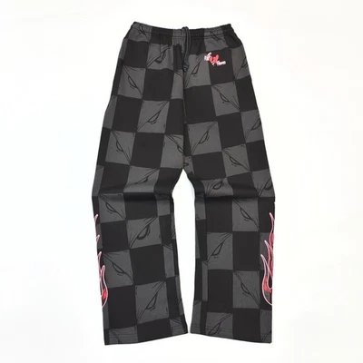 Falection 25fw fire flame printed MATTY BOY ANTI-PROMO 99 EYES 'NYC' SWEATPANTS - Image 1 of 4