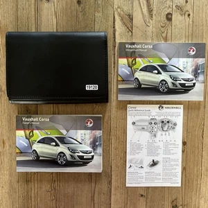 2010-2014 VAUXHALL CORSA OWNERS MANUAL HANDBOOK WALLET 2010 Ref 19120 - Picture 1 of 23