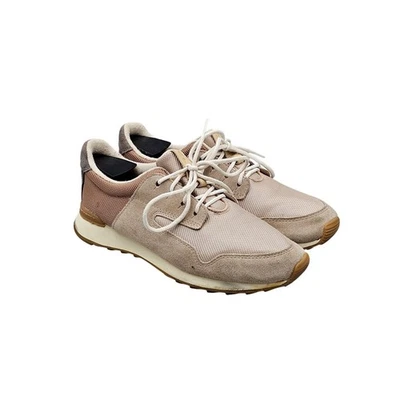 Clark's Women's Size 8 M US Floura Beige Pink Retro Trainers Sneakers READ  - Image 1 of 4