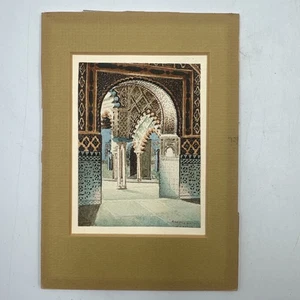 Miniature Watercolor Painting “Sevilla Interior Spain" by Rebollo Gamella - Picture 1 of 9