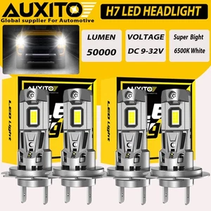 4X Kit de bombillas de faros LED AUXITO H7 haz alto bajo 6500K súper blanco 22000LM 200W - Imagen 1 de 12