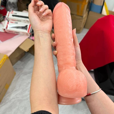 Dildo Big Sex Toy Huge Realistic 12.2 Inch Large Giant Penis Anal Butt Plug XL - Image 1 of 4