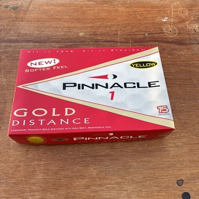 15 pelotas de golf Pinnacle 1 Gold Distance de colección nuevas en caja AMARILLAS Foto 1 de 4
