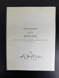 Mentalism for Magicians by Hugh Riley - Mysteries of the Mind RARE OOP - Kreskin - Picture 1 of 6