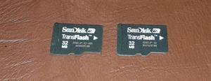 x2 SanDisk 32MB Micro SD Card - For Older Camera / Phone Megabyte Job Lot - Picture 1 of 2