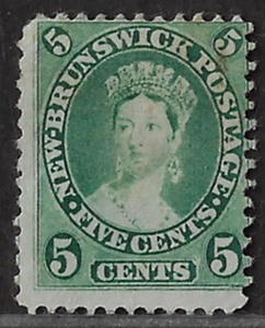 Canada / NEW BRUNSWICK Stamps — 1860-63, Queen Victoria #8 Ref. 1077 - Picture 1 of 2
