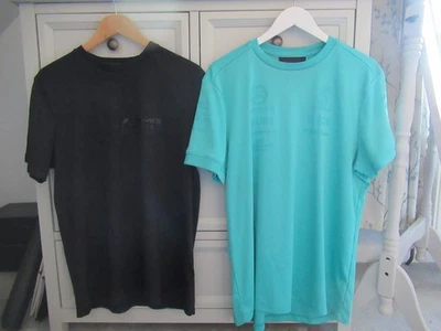 T-shirts furtifs homme AMG Petronas F1 Formula One Team noir et vert x 2 taille L - Photo 1/4