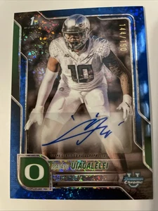 Matayo Uiagalelei Auto #144/150 2025 Bowman Chrome BCA-MU Blue Mini-Diamond - Picture 1 of 3