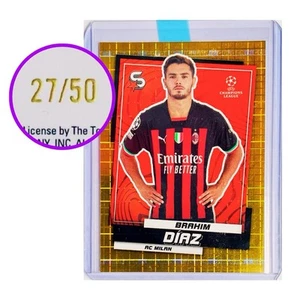 2023 Topps Superstars #72 Golden /50 Brahim Diaz AC Milan - Picture 1 of 4