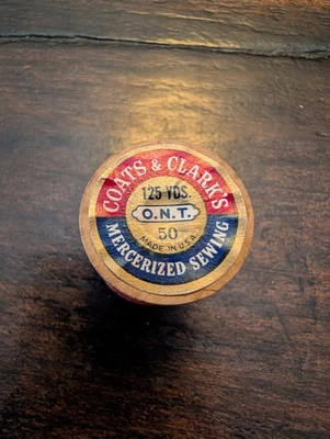 Vintage Coats & Clarks Sewing Thread #50 Red - Image 1 of 3