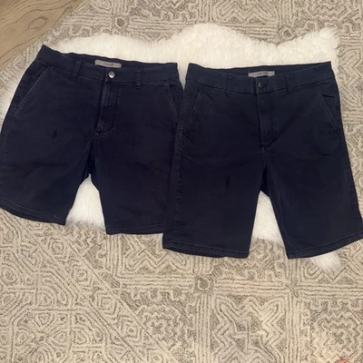 Lot X 2 Joe's Jeans mens shorts Navy Blue size 30 Perfect - Image 1 of 4
