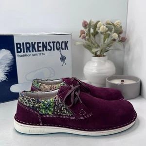 Birkenstocks Memphis Suede/Textile Shoes Burgundy Men 10 EU 43 NWB Comfort Shoe - Picture 1 of 10