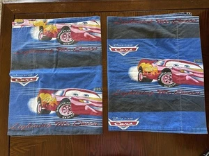 2 Vintage Lightning McQueen Disney Store Std Pillowcase Piston Cup Pixar HTF - Picture 1 of 5