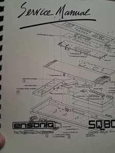 ENSONIQ SQ80 Electronic Keyboard Service Manual in gutem Zustand sehr selten - Bild 1 von 2