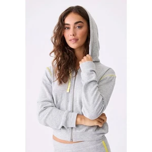 PJ Salvage Gray and Yellow Electric Vibes Hoodie NEW SMALL - Picture 1 of 10