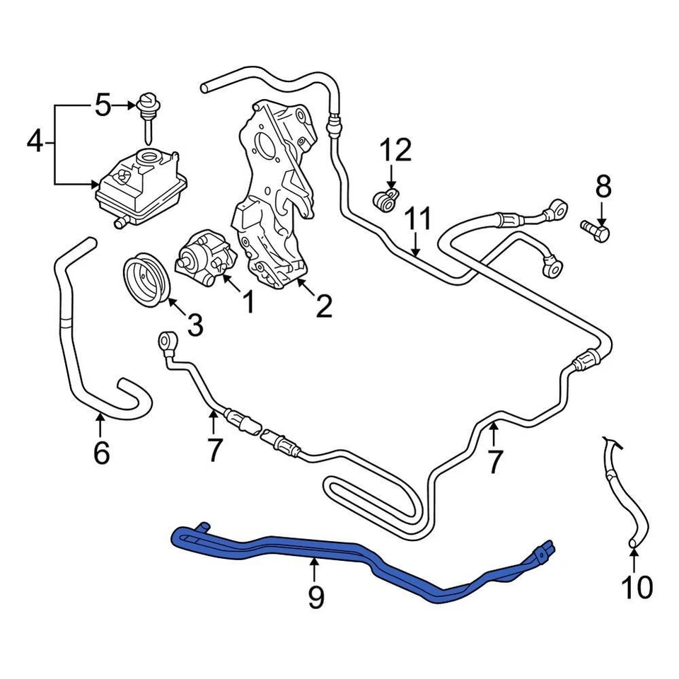 For Audi TT Quattro 2000-2006 Audi 8N0422885A Front Power Steering Cooler Foto 1 de 1