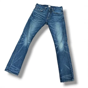 J Crew 484 Slim Jeans 31 x 32 Men's Distressed Whiskered Cotton Denim  - Picture 1 of 9