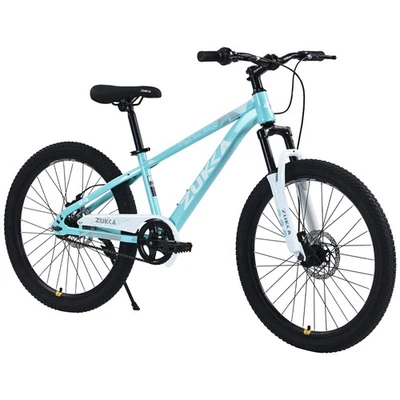 Bicicleta de Montaña, 24 Pulgadas MTB para Niños y Niñas Edad 9-12 Años,Múltiples Colores Cian Foto 1 de 4