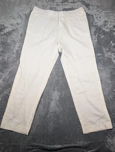 Inserch Collection Hose Herren 42 weiß Leinen gerades Bein elegant Sommer formell - Bild 1 von 8