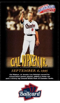 1997-98 Fleer Million Dollar Moments #8 Cal Ripken, Jr. - Image 1 of 2