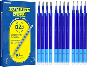 12X Radierbare Ersatzminen 0.7Mm | 400M Schreiblänge Blau | Kompatibel Mit Pilot - Bild 1 von 12