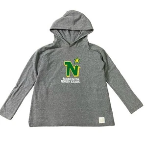 Vintage Minnesota North Stars Lightweight Hoodie Women’s Size L Hockey Retro - Picture 1 of 7